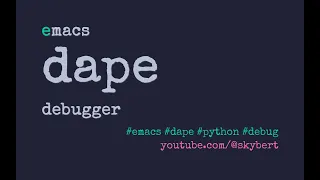 Debug multi threaded Python apps with Emacs