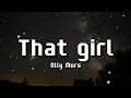 Download Lagu Olly Murs - That girl (Lyrics) - DJ CHEN remix