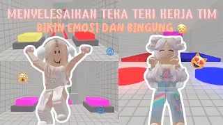 Download MENYELESAIKAN TEKA TEKI KERJA TIM 😿 bikin emosi dan bingung!! #roblox MP3