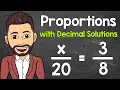 Solving Proportions with Decimal Solutions Math with Mr J