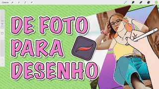 TÉCNICA DE DESENHO EM FOTO | TRANSFORME FOTO EM DESENHO COM O PROCREATE