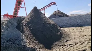 الرمل المغسول للطابوق و الخرسانة و البلاستر زيارة المهندس سالم لكسارات شركة مواني صحار العالمية 