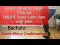 Bachata - Jone s Syncopated Shine combination