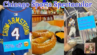Chicago Sports Spectacular Looking For Treasures In The Value Bins Lunch At Murphy s Bleachers