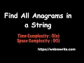 Find All Anagrams in a String Java Find All Anagrams in a String LeetCode Java Sliding Window