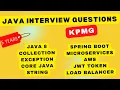 Real KPMG interview questions Java Spring boot Microservices shared by interviewee