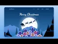 Responsive Animated Parallax Christmas Website Using HTML CSS JS