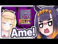 Ina s reaction when Ame gave her Ao-Chan Hololive EN