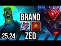 BRAND vs ZED MID EUW Master 25 24