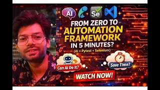 Zero to Automation Framework in 5 Minutes AI Pytest Selenium QA SDET