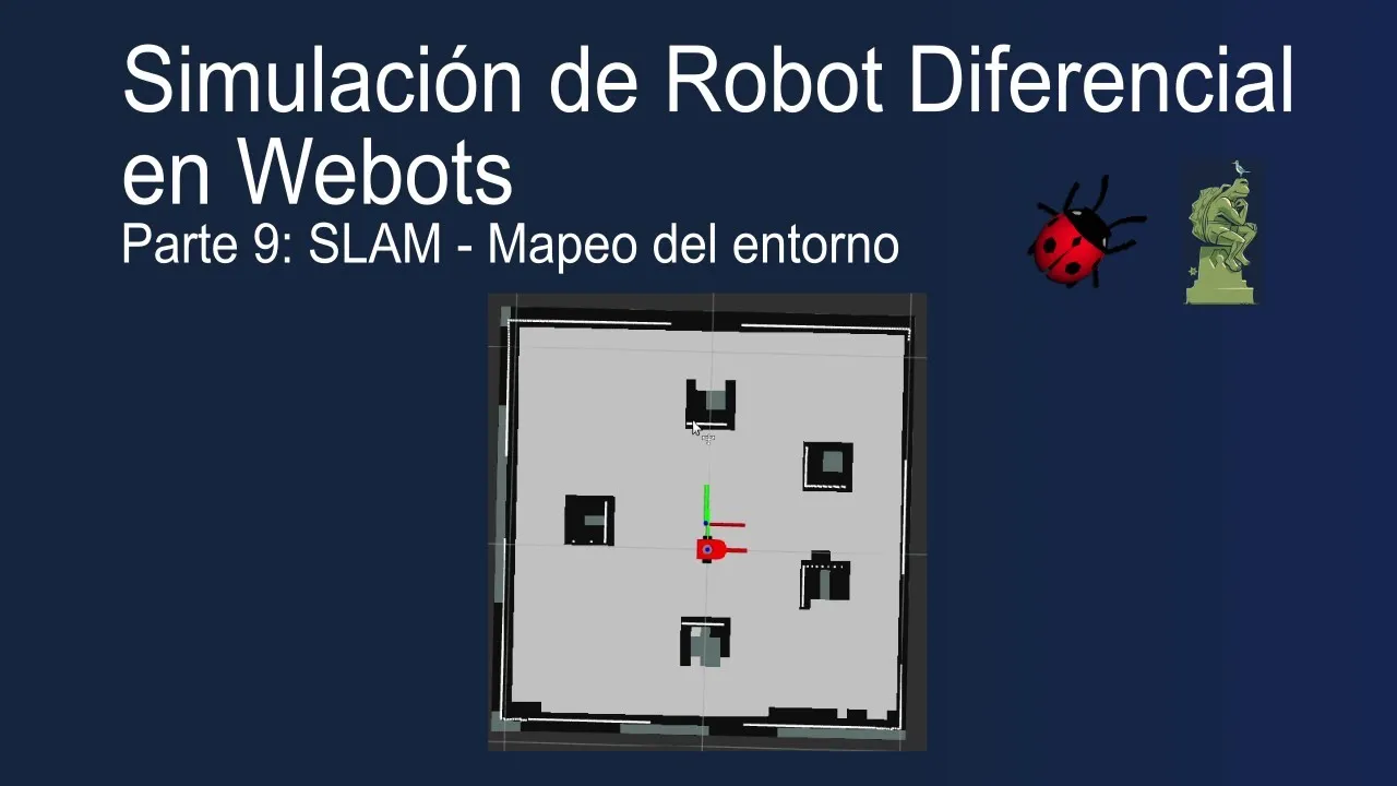 Como simular un robot diferencial (Parte 9: SLAM - Mapeo del Entorno)