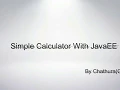 Simple Calculator with JavaEE EJB Part01