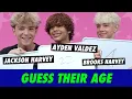 Ayden Valdez vs Jackson vs Brooks Harvey - Guess Their Age