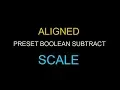 Preset Boolean Scale MODO PYTHON Script