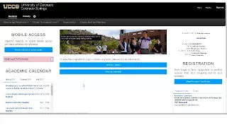 MyUCCS Portal Overview - Orientation