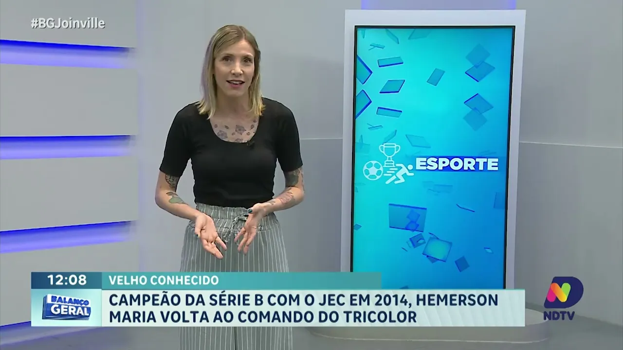 Velho conhecido: Campeão da Série B com o JEC em 2014, Hemerson Maria volta ao comando do tricolor