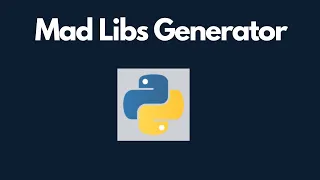How To Create Mad libs game using Python - Python Tutorial