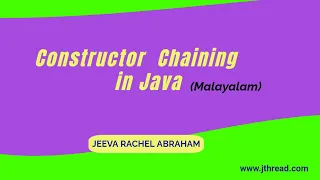 Constructor Chaining Malayalam