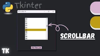 How to Use a Scrollbar Python
