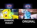Lagu SPACE JAM 2 and NICKTOONS Parody Side-By-Side Comparison