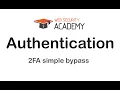Portswigger web academy Authentication 2FA simple bypass