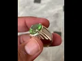 Natural Peridot Ring #rings #ringstone
