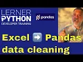 Cleaning messy Excel data with Pandas Regular expressions forward fill and more