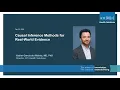 View Webinar Causal Inference Methods for Real-World Evidence