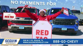 The Red Tag Elf Has Arrived At Seguin Chevy With BIGGER BETTER Savings