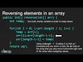 Common Array Algorithms