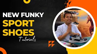 new funky type sports shoes tutorial by mr prasanta kumar das