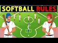 SOFTBALL Rules How to Play Softball The Rules of Softball EXPLAINED