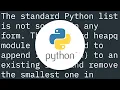 Does python have a sorted list