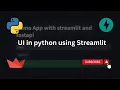 Python Web App Using Streamlit FastAPI Frontend Backend Explained