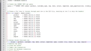 Import data from Excel into MySQL using Python