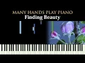 🕒 Time-Lapse + Synthesia | Craig Armstrong - Finding Beauty | 4 Hands 1 Piano