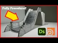 Procedural Sci-fi Staircase HOUDINI SUBSTANCE