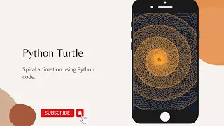 Python Turtle - Spiral animation using Python code