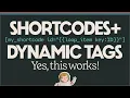 Use GenerateBlocks Dynamic Tags in Shortcode Parameters