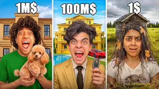 تحدي الشخص الغني 🤑 ضد المتوسط 🤯 ضد الفقر 🥺 ( ندى راحت فيها )💔😭