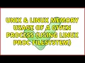 Unix Linux Memory usage of a given process using Linux proc filesystem