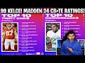 99 TRAVIS KELCE MADDEN 24 CORNERBACK AND TIGHT END RATINGS REVEALED