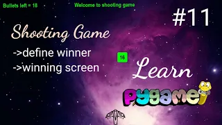 Python game development using Pygame - Define Winner