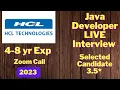 HCL java developer lead interview recording HCL interview questions and answers spring core java