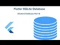 5 SQLite Database in Flutter Student database Part 4