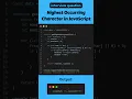 Highest Occurring Character in JavaScript JavaScript Interview Question