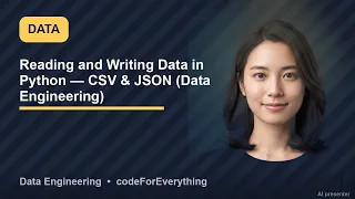 Data Engineering Reading and Writing Data in Python CSV JSON