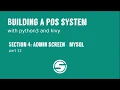 POS System Part 4 Admin Dashboard MySql DB 1