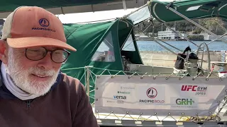 Heading out to sea . . . alone.