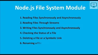 Node js File System Module Part-1